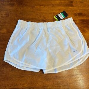 NWT Nike Dri-Fit Women's White Athletic Shorts size XL